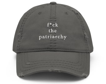 F*ck the Patriarchy Distressed Baseball Cap | Taylor Swift Hat
