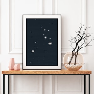 Leo Constellation Art Print: Zodiac Wall Decor (Digital Download)