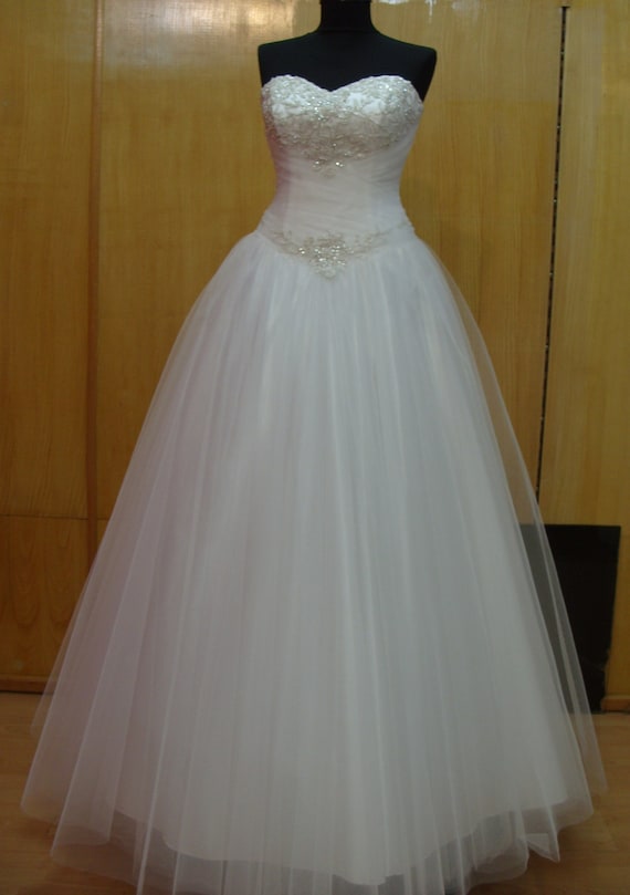 Wedding Dress Princess Bridal Dress Bridal Gown Ivory Satin | Etsy