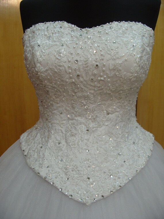 corset top wedding dress