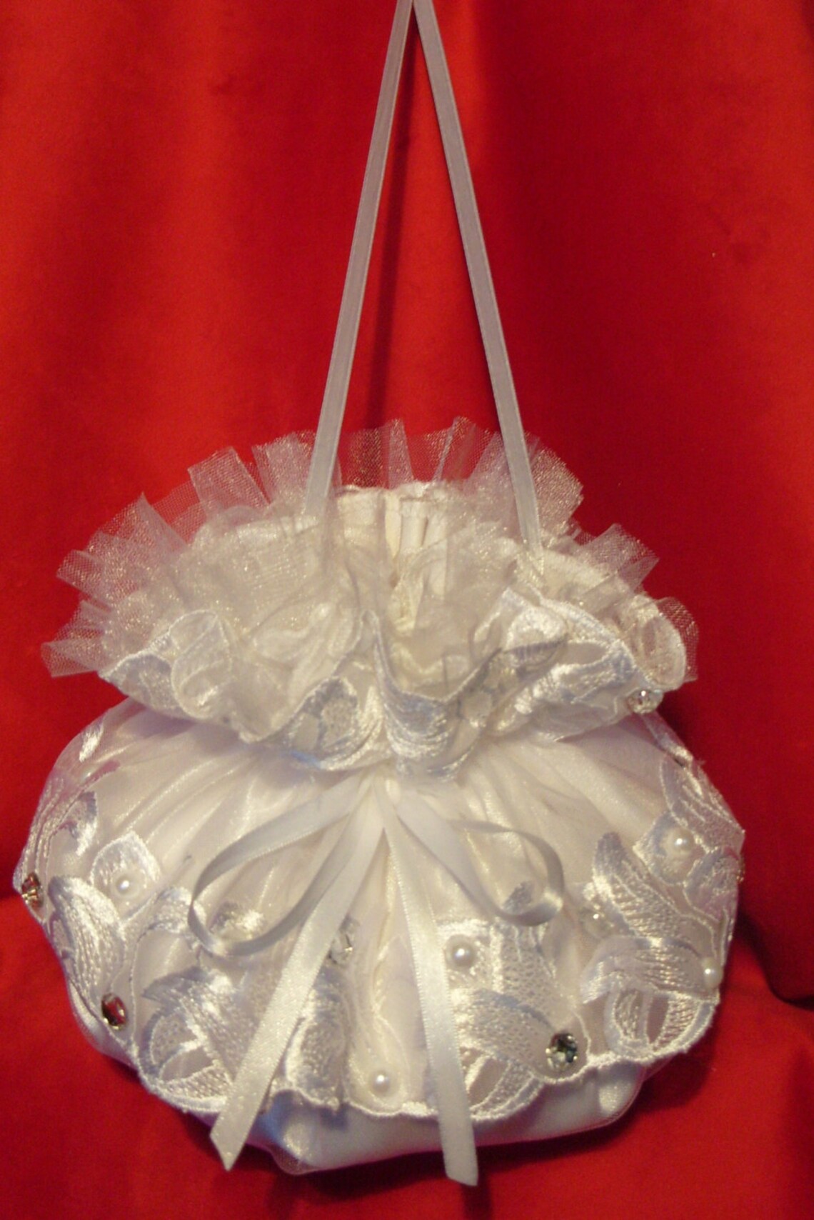 Bridal Purse Wedding Accessories Bridal Money Bag Flower Girl Etsy UK