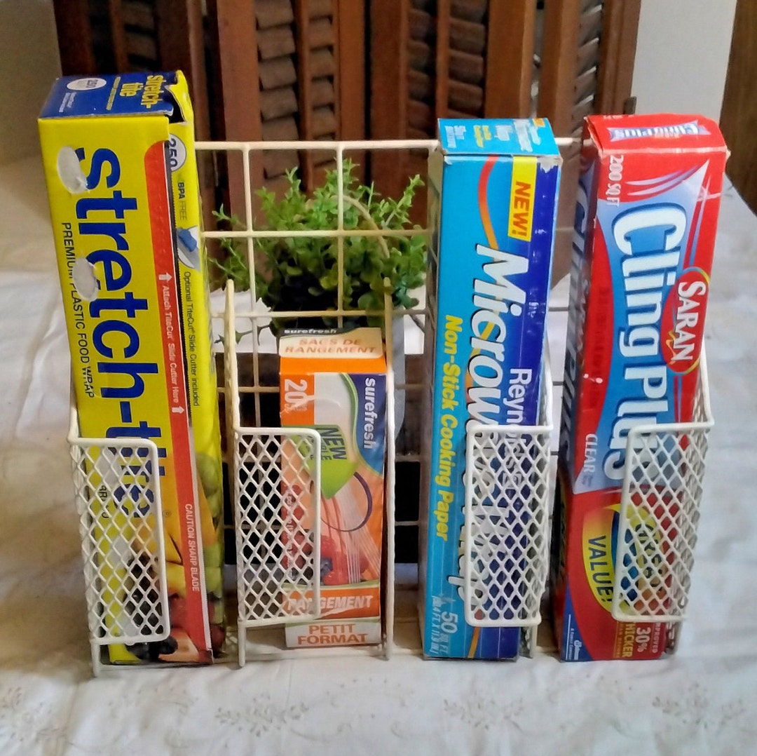 Vintage Kitchen Wrap Holder Wall Mount Kitchen Wrap Holder 4 Etsy