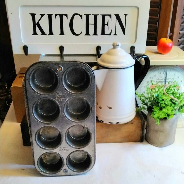 Vintage Muffin Tin Etsy