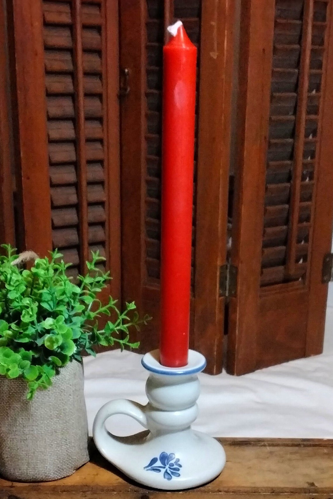 Vintage Pfaltzgraff Candle Stick Holders Yorktowne Pattern Etsy