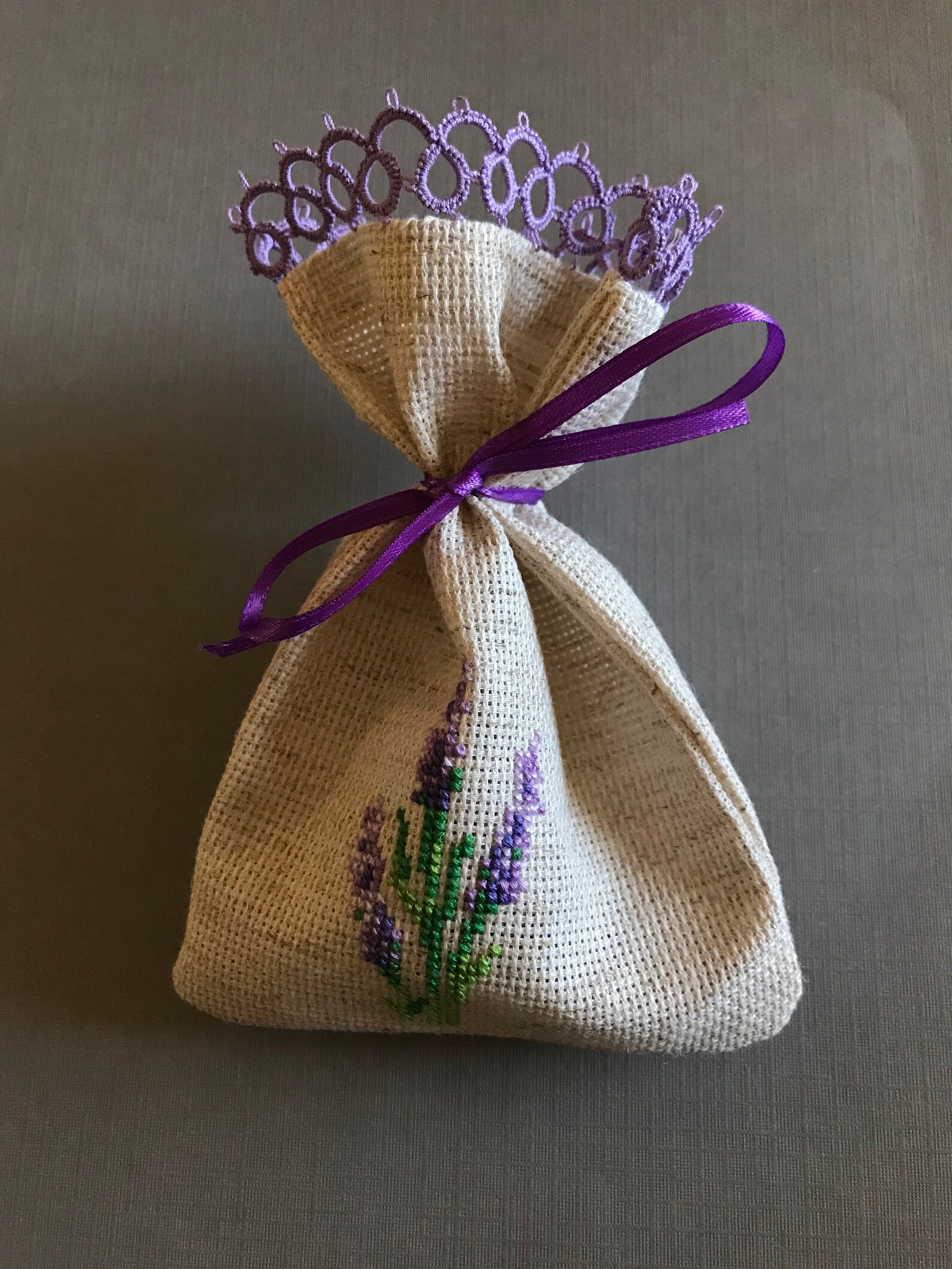 Empty Potpourri Bag Tatting Bag Lavender Bag Cross Stitch Etsy