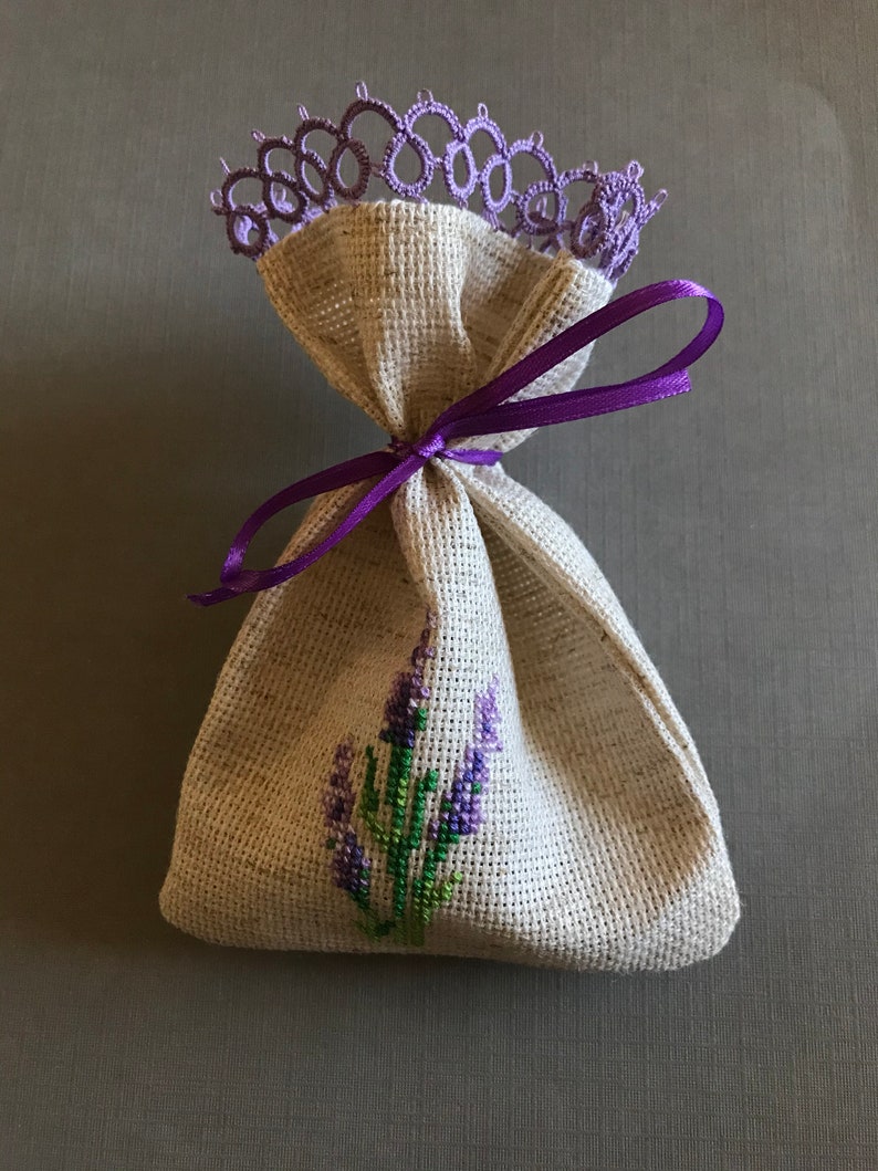 Empty Potpourri Bag Tatting Bag Lavender Bag Cross Stitch Etsy