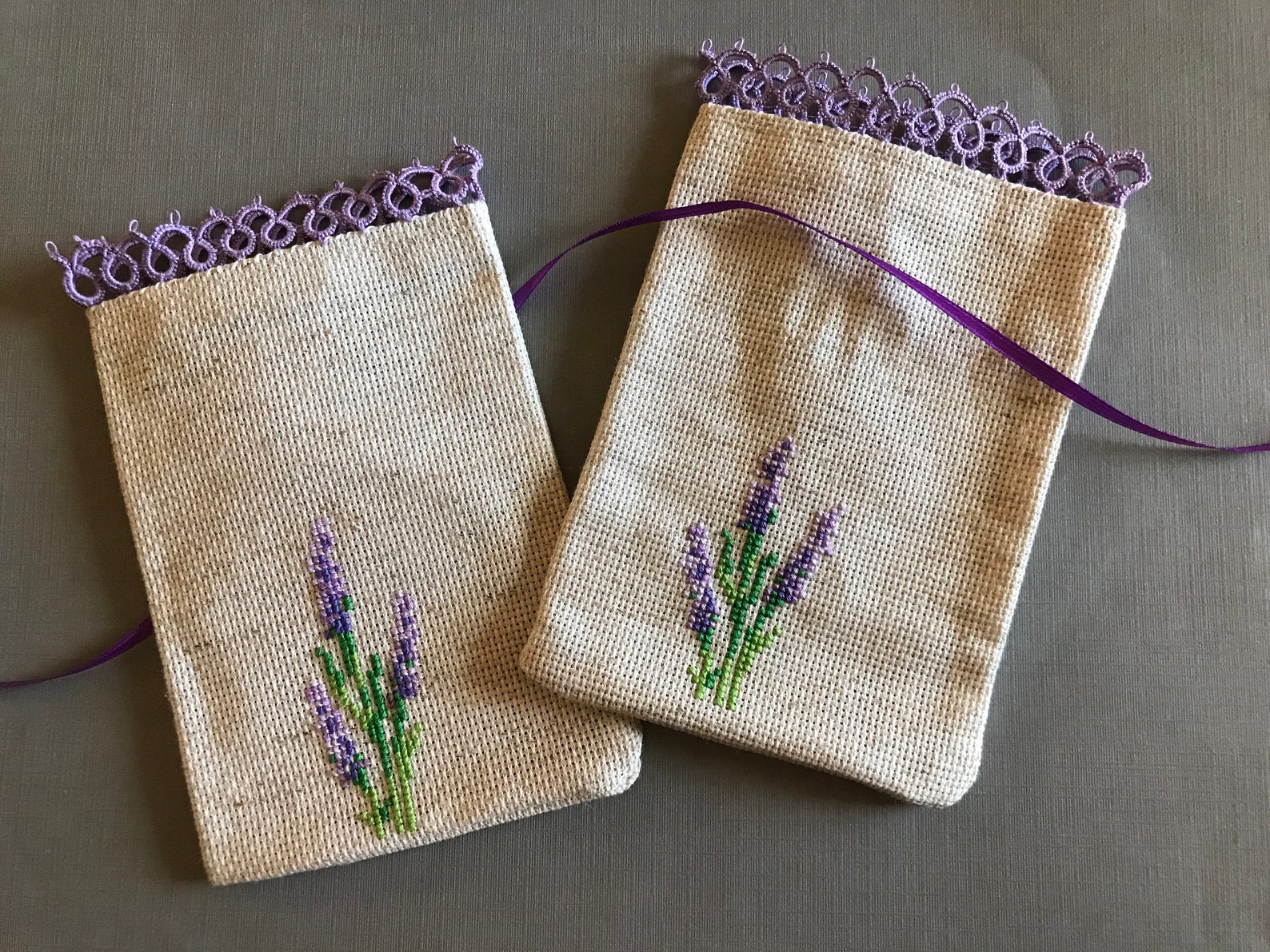 Empty Potpourri Bag Tatting Bag Lavender Bag Cross Stitch Etsy