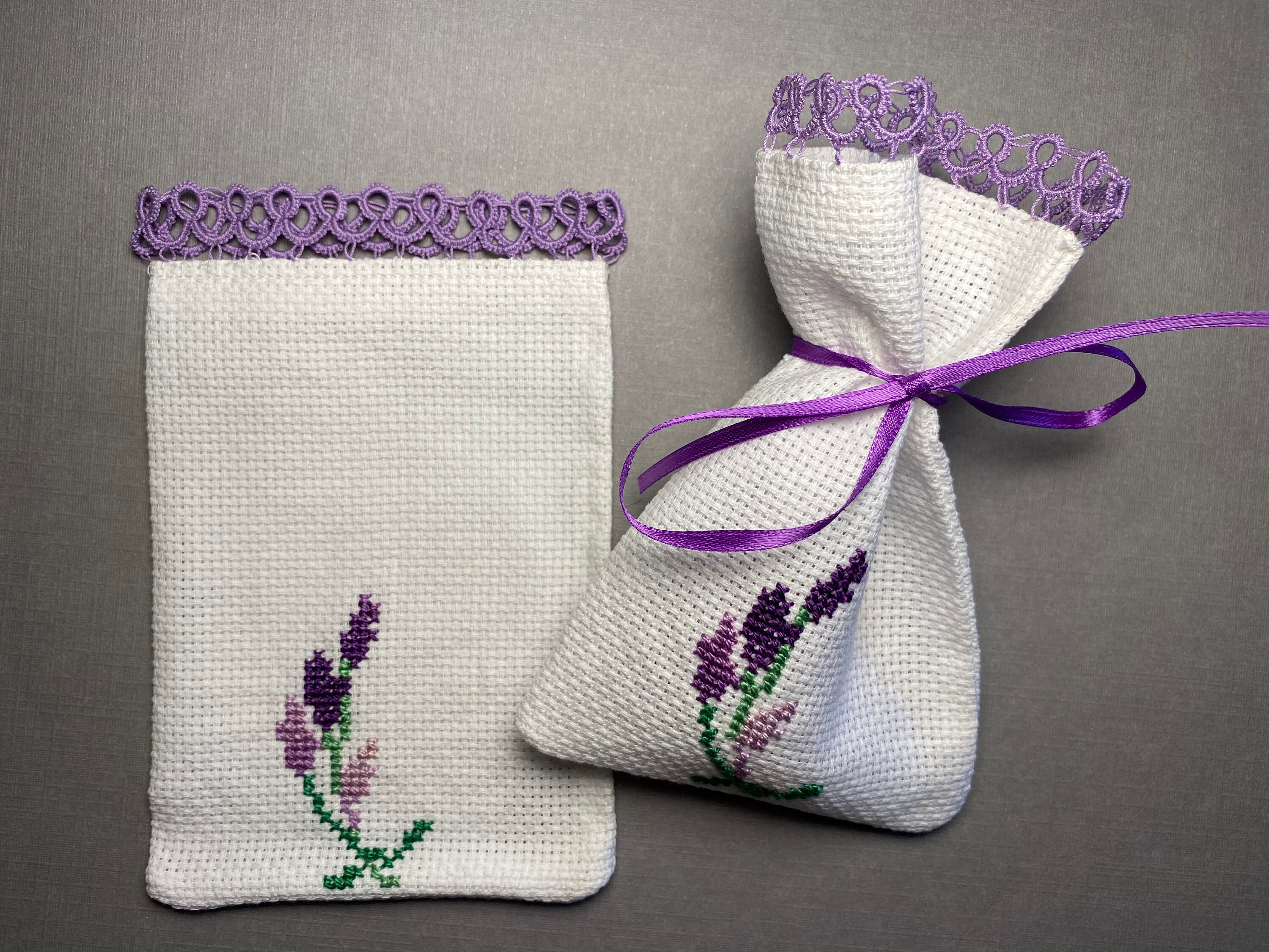 Empty Potpourri Bag Tatting Bag Lavender Bag Cross Stitch Etsy