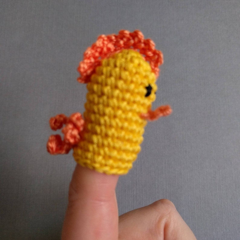 Set of 4 Farm Animal Finger Puppets Set Farm Animal Crochet Etsy