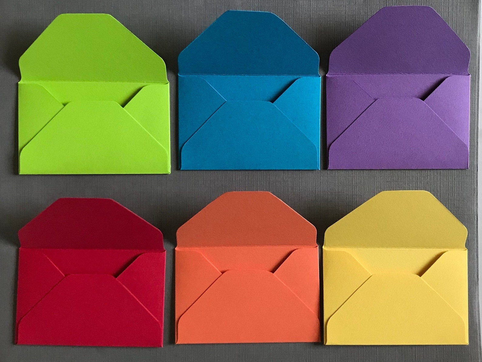 Set of 6 card stock envelopes 65lb heavy weight card stock Etsy