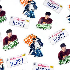 Jin "#RUNSEOKJIN_EP. TOUR", "Happy" ispira gli adesivi in vinile (pacchetti "Freebie"), finitura lucida, 3 stili tra cui scegliere!