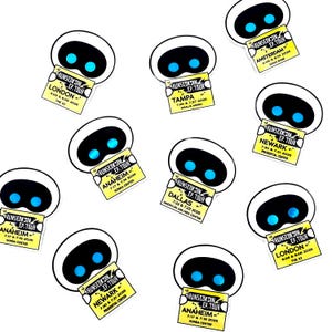 Jin "#RUNSEOKJIN_EP. TOUR, glanzende wootteo-vinylstickers ('freebie'-pakketten) Kies je stad!