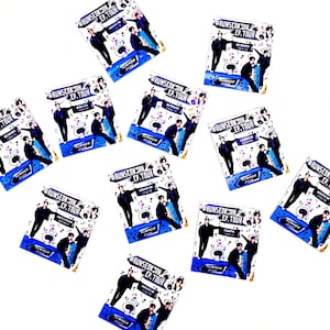 Jin &quot;#RUNSEOKJIN_EP. TOUR, logo vinylsticker (&quot;gratis&quot; packs) Kies je stad, glanzende afwerking, Wootteo en Jin! Geïnspireerd door BTS