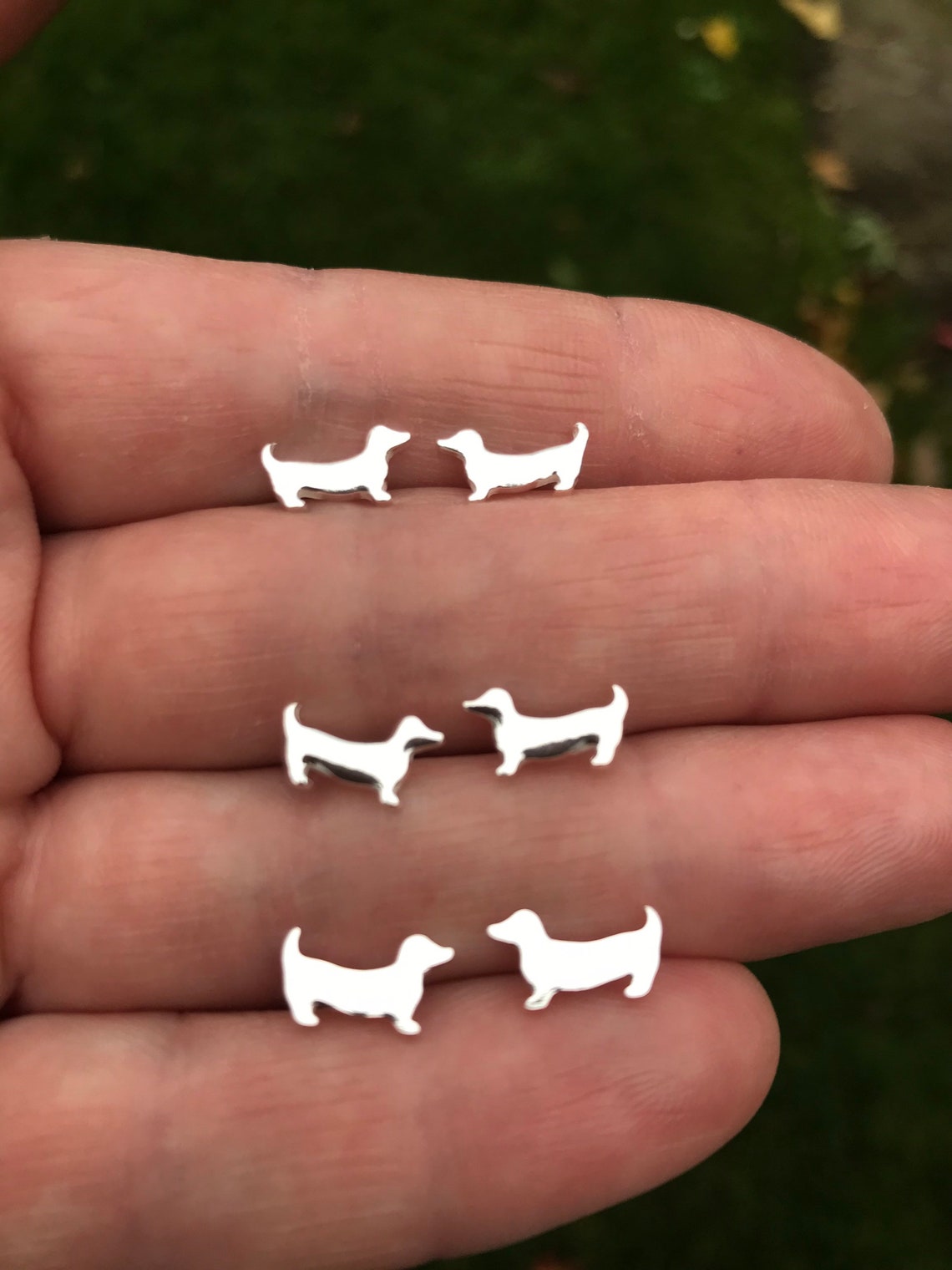 Stud earrings sausage dog ear studs dog lovers gift crazy Etsy