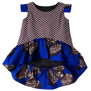Asia High-Low African Print Top Girls image 1