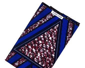 Blue African Print Headwrap