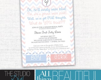 gender reveal poem etsy
