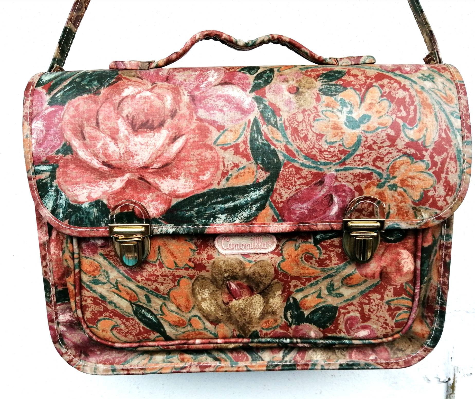 Borse Cartella Camomilla BORSA A MANO NERO CAMPO DEI FIORI