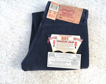 Vintage Levi's original jeans 501 W 29 L 34 made in Spain, 1990s