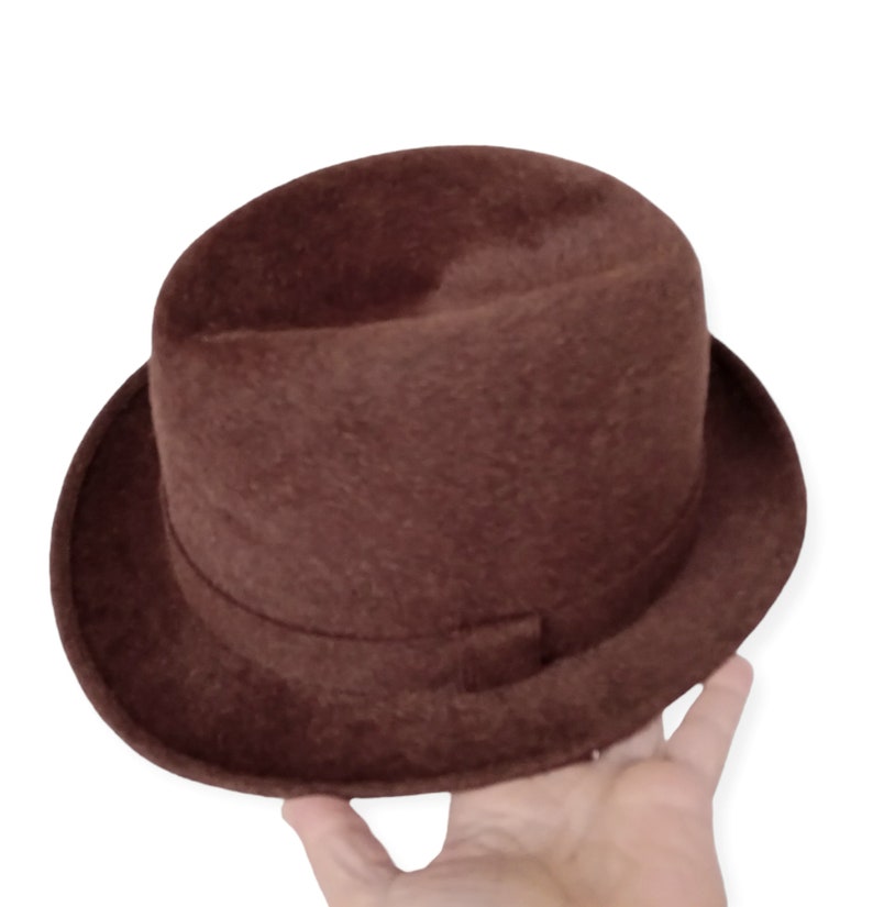 Vintage Borsalino felt and rabbit hat made in Italy, 6.5 image 2