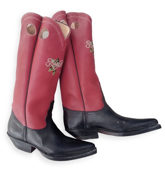 beautiful vintage harley davidson cowboy boots n … - image 1
