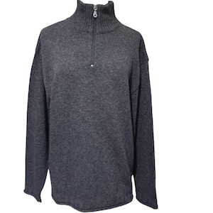 Harley davidson vintage wool half-neck sweater with zip size L