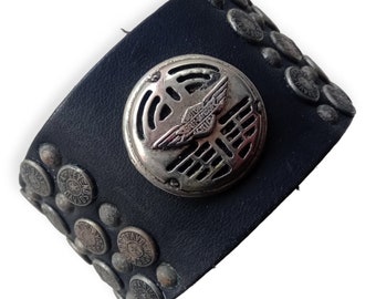Vintage Harley Davidson Leather Bracelet, one size