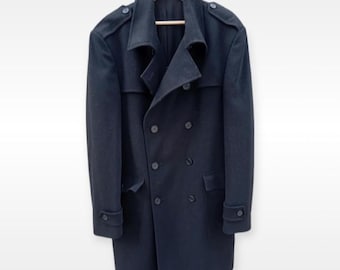 Tanzarelli men&#39;s 2000s double-breasted coat made in Italy, size 54 (Italian)
