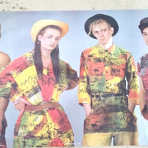 seltenes Poster von Boy George und CULTURE CLUB 1982
