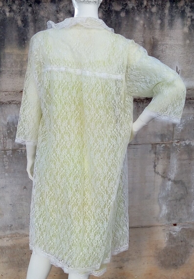 Dressing gown with petticoat vintage 60/'s made in Italy size M L