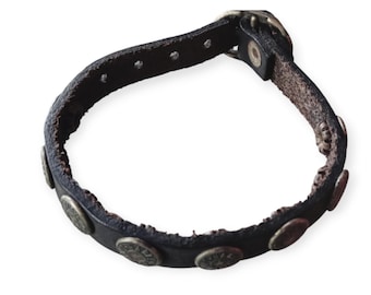 Vintage Harley Davidson Leather Bracelet, one size
