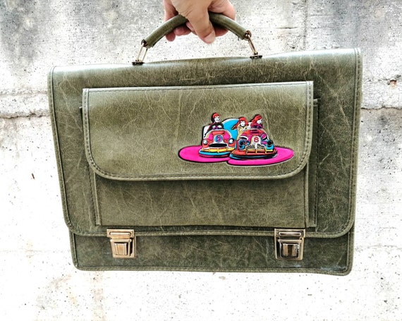 Vintage skay briefcase made in Italy, 1970s