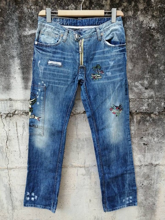beet Wat is er mis waarheid Zeldzame en onbereikbare jeans Dsquared2 collectie Aloha maat - Etsy  Nederland