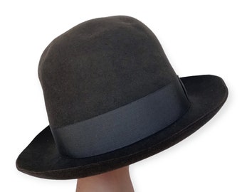 1940s Dapper Dobbs Fedora | Vintage 40s Chocolate Brown Fur 1940s Dapper Dobbs Fedora | Vintage 40s Chocolate Brown Fur