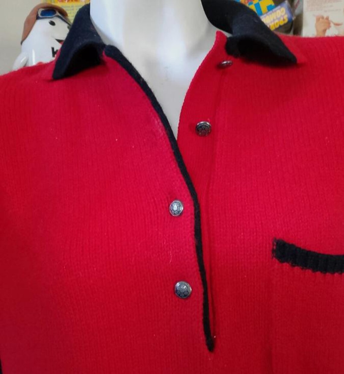 Maglione Stefanel vintage lana 70% size M, foto 3 di 5