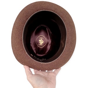 Vintage Borsalino felt and rabbit hat made in Italy, 6.5 image 3