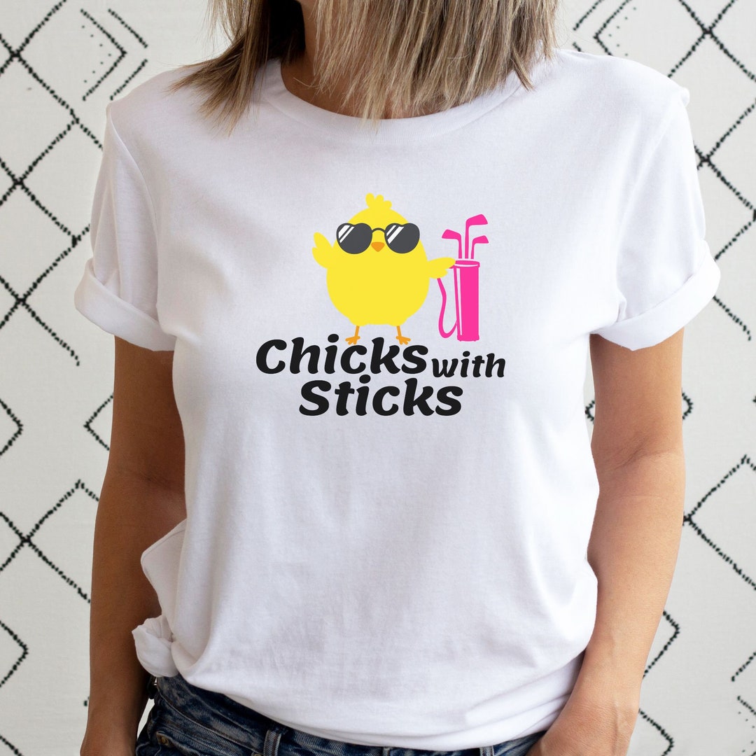Womens Golf Shirt, Golf Gift for Her, Funny Golf Shirt, Chicks