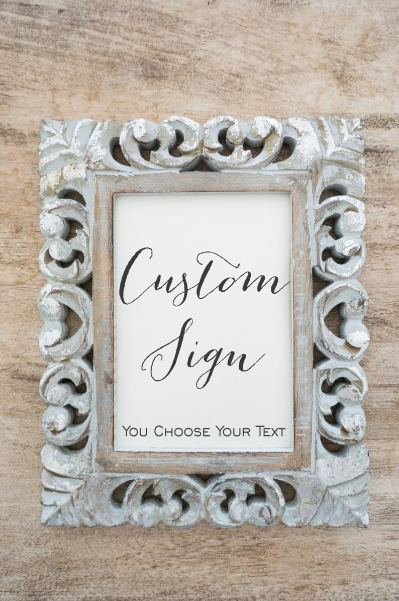 Wedding Reception Table Sign Personalized Custom Sign - Etsy