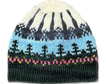 North Cascades Hat Kit - Knitting the National Parks yarn kit