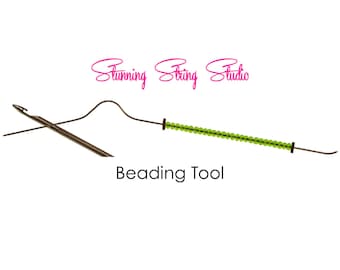 Bent Style Beading Tool - Your choice of size