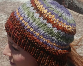 Petrified Forest Hat Kit - Knitting the National Parks yarn kit