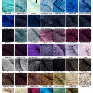 Plump DK weight, 100% Superwash Merino, 8 ply in your choice of colors image 3