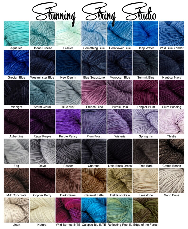 Plump DK weight, 100% Superwash Merino, 8 ply in your choice of colors image 3