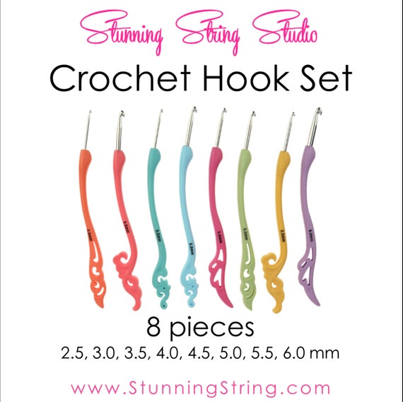 43 Pcs Crochet Hooks Ergonomic Crochet Hook Set with Case