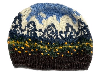 Grand Teton Hat Kit - Knitting the National Parks yarn kit