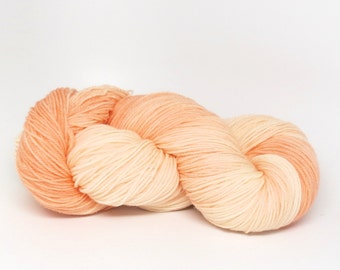 Peach Chiffon - Luxury Fingering Weight - Merino, Cashmere & Nylon - 100 g - 425 yds