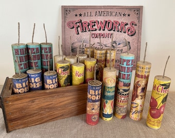 Faux Fireworks ~ 4th of July Decorations ~ Wood ~ Set of 5/1 each!