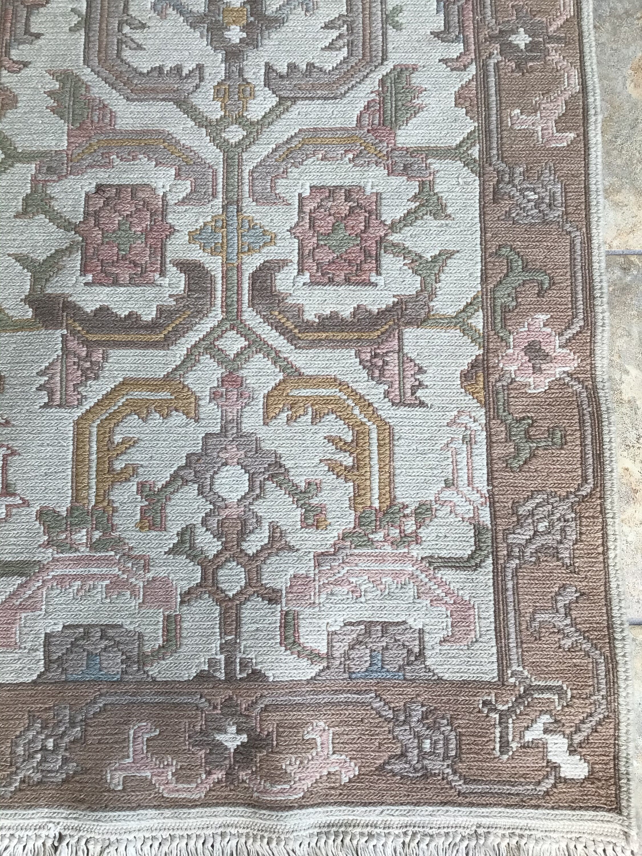 Vintage Handmade Embroidered Rug Etsy UK