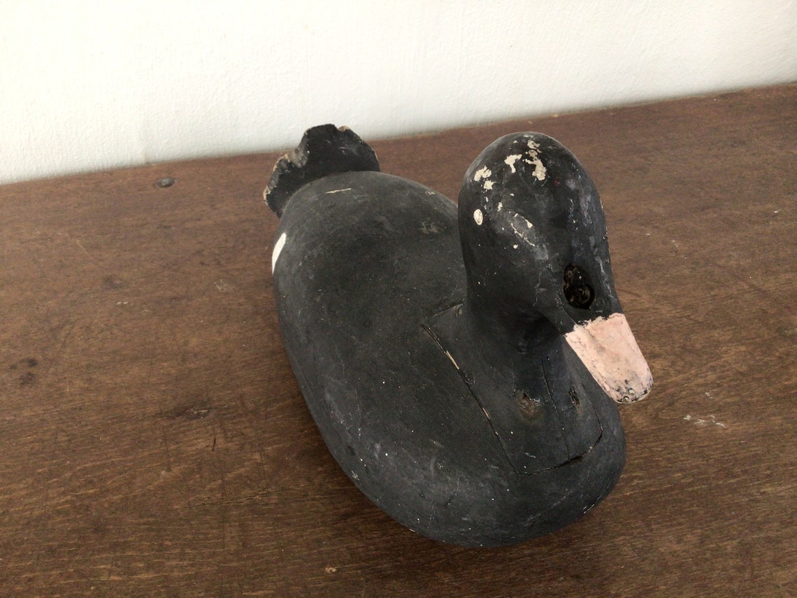 Antique/ Vintage Hand Carved “coot” Decoy - Etsy