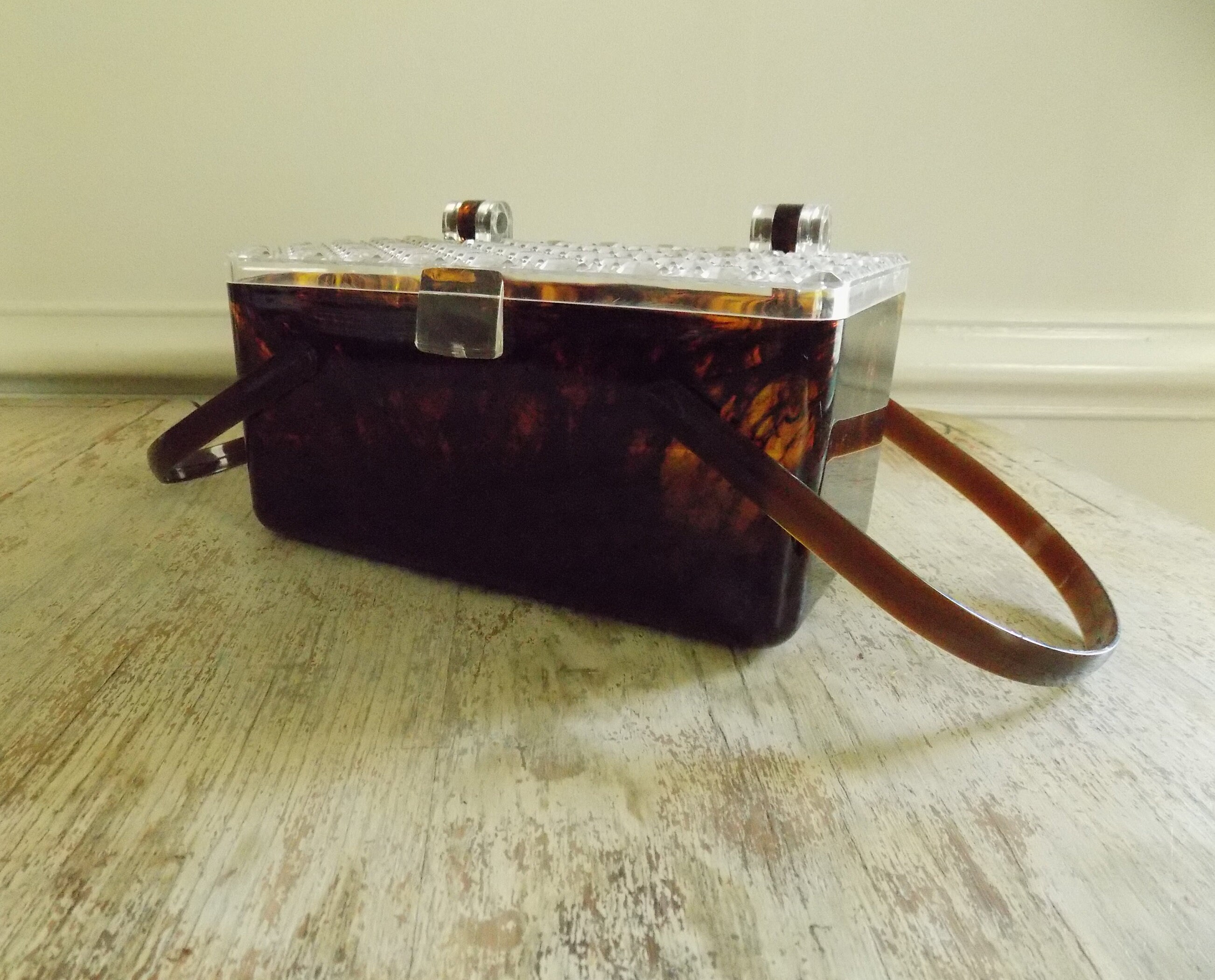plastic box purse